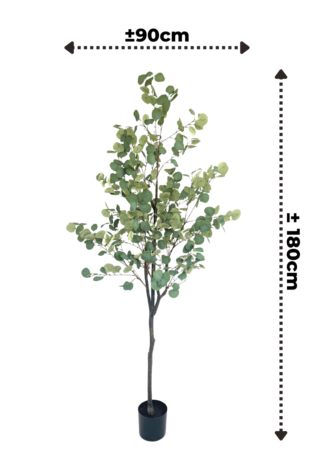 1 Pc 22 Pouces Plantes D'eucalyptus Suspendues Artificielles