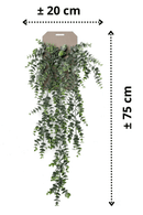 afmetingen Eucalyptus Kunst Hangplant 75cm