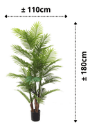 afmetingen Kunstpalm 180cm