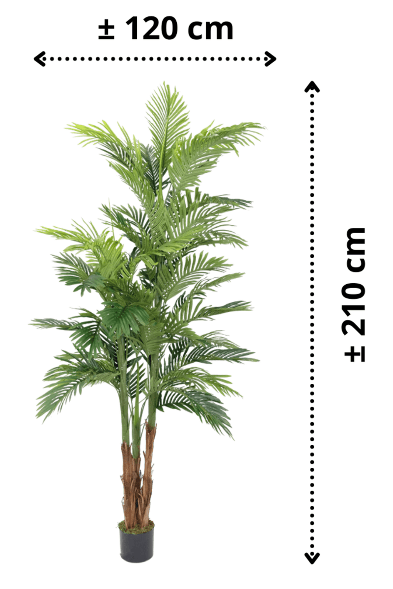 afmetingen Kunstpalm 210cm