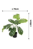 afmetingen Monstera Kunstplant 60cm