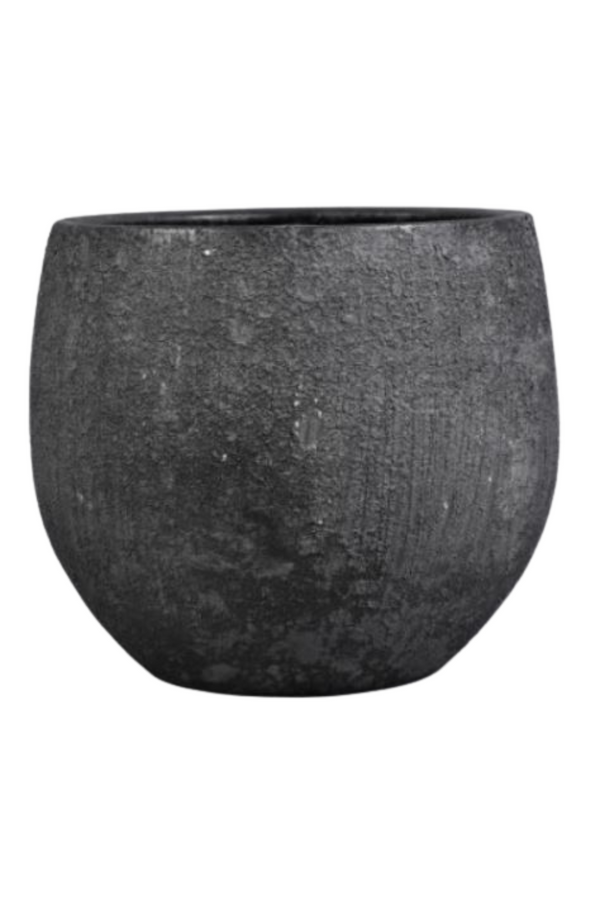 Bloempot Black Coal 16Hx14,5Øx12Ø