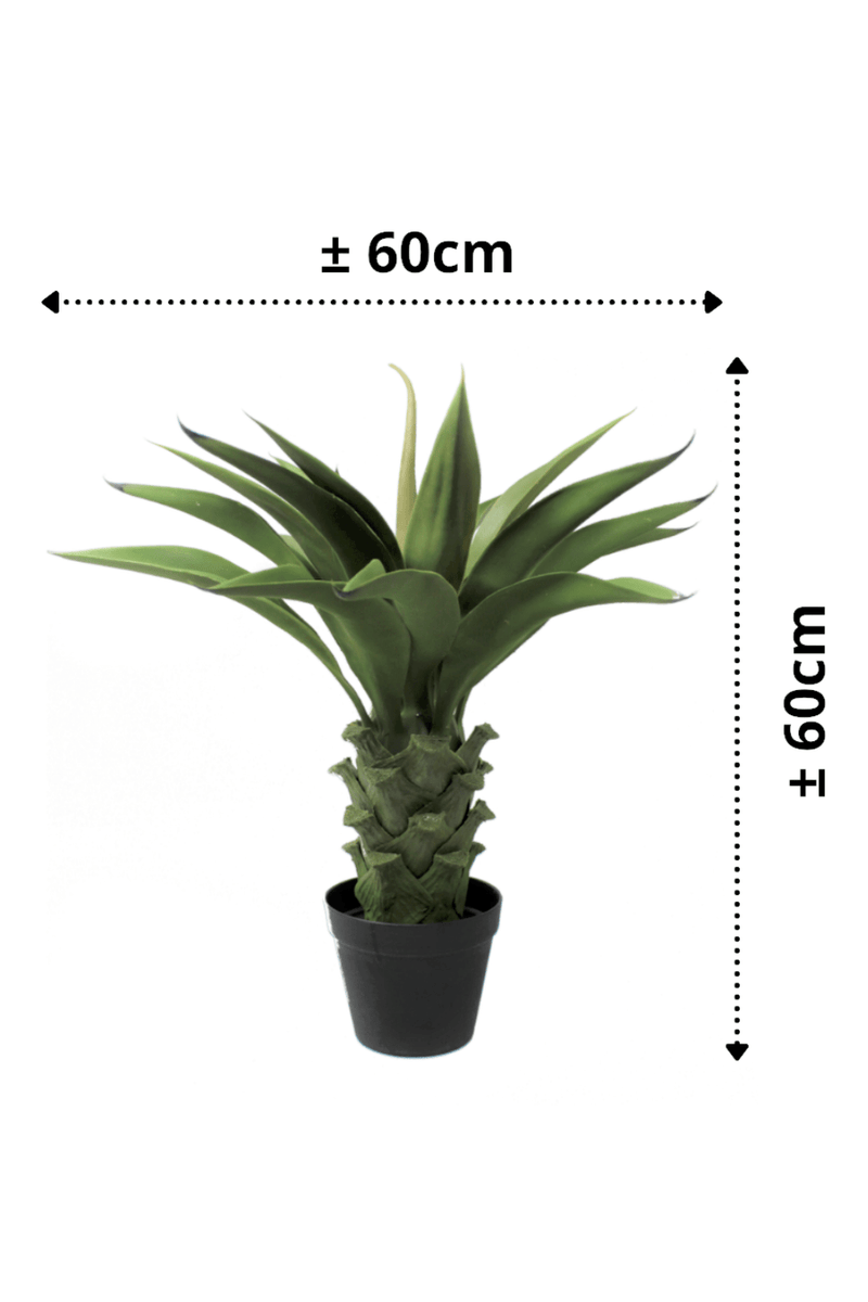 afmetingen agave kunstplant 60cm