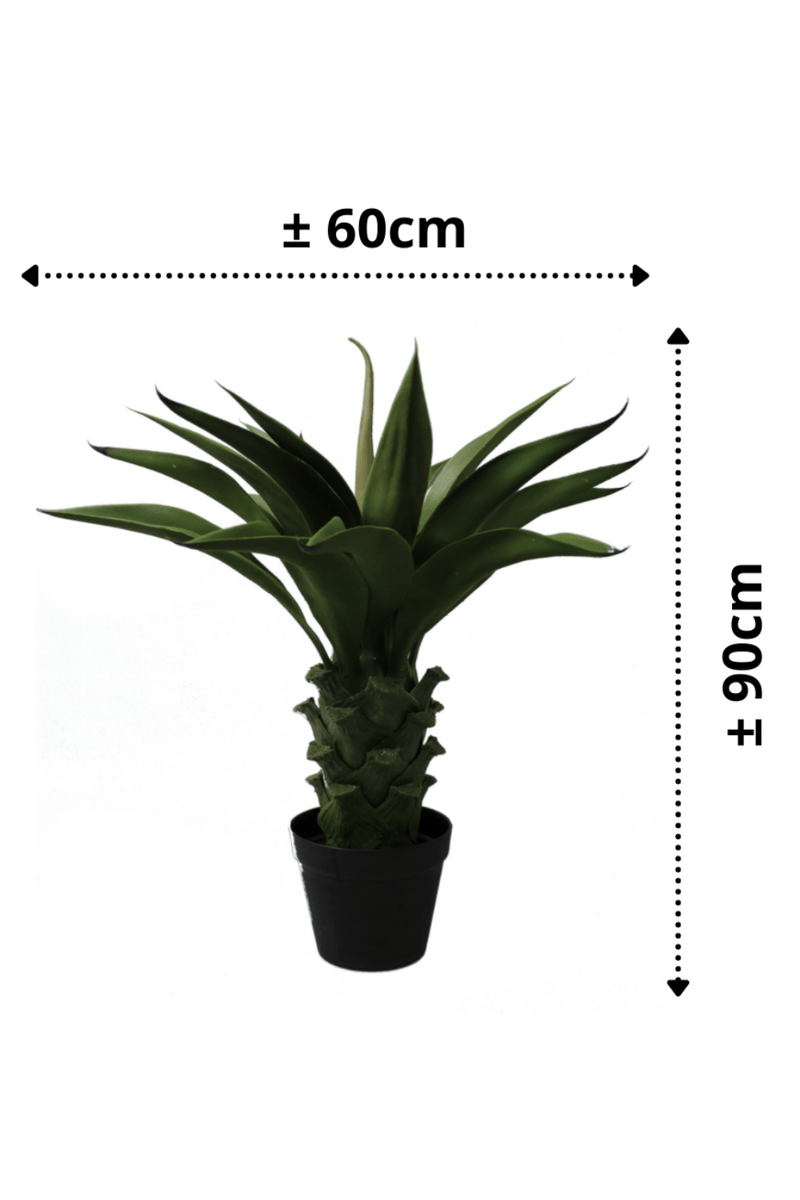 afmetingen Agave kunstplant 90cm