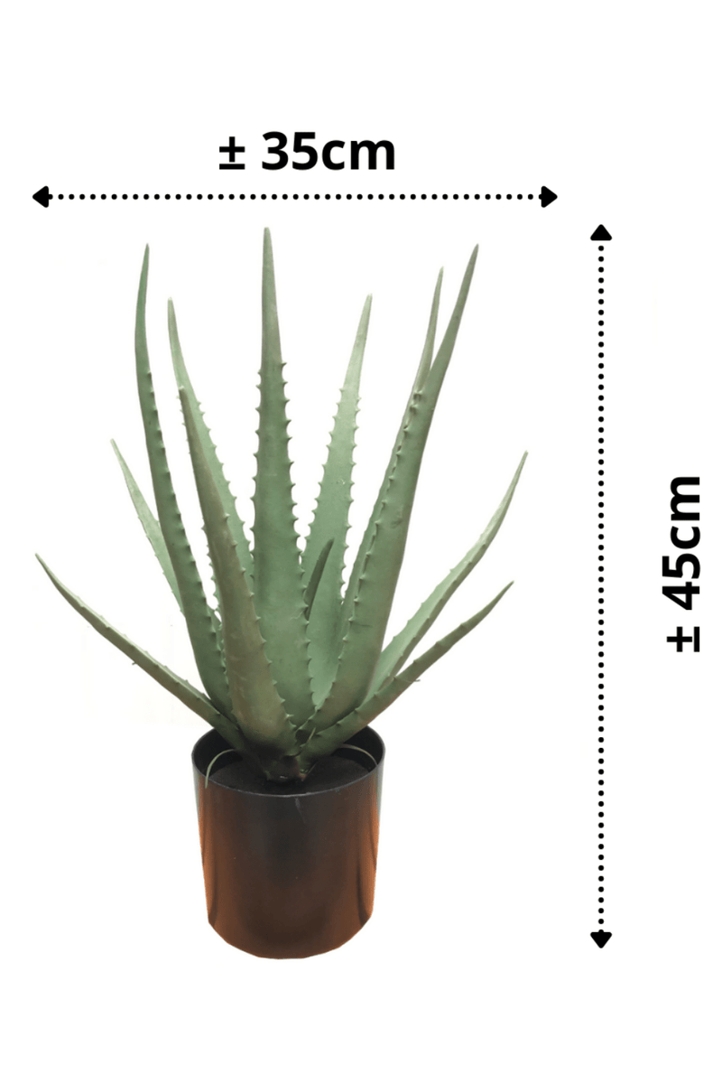 afmetingen Aloe vera kunstplant 45cm